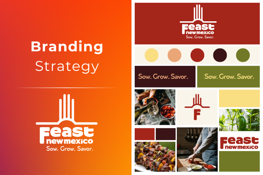 Feast New Mexico Branding by Mango Moon Media