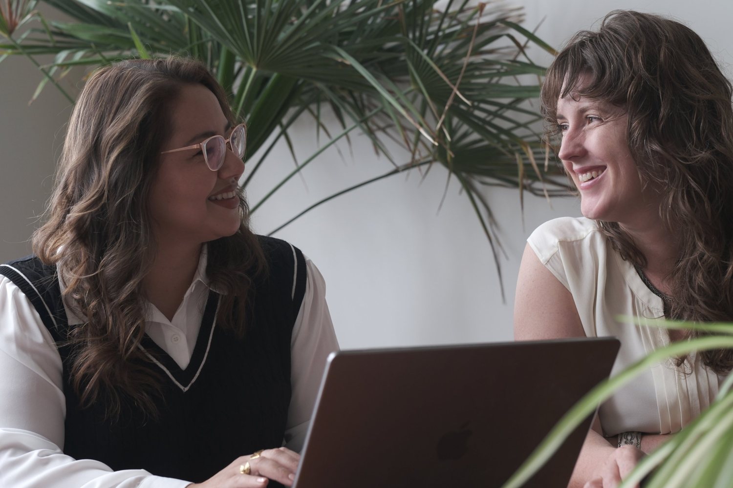 Mari and Lisa, the founders of Mango Moon Media